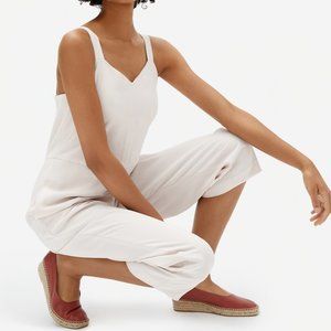 Everlane GoWeave Jumpsuit (White / Cream) - Size 8